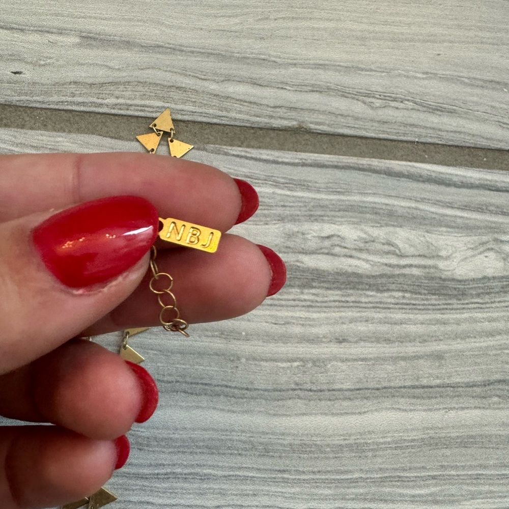 Gold Statement Necklace Super Cute - image 3